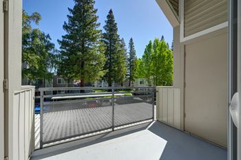 Large private balcony